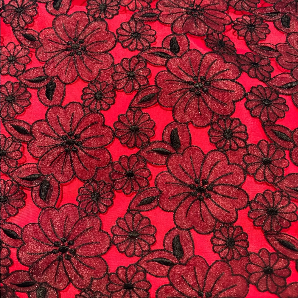Options by Shani Red Black Lace Dress 10 - Picture 3 of 10